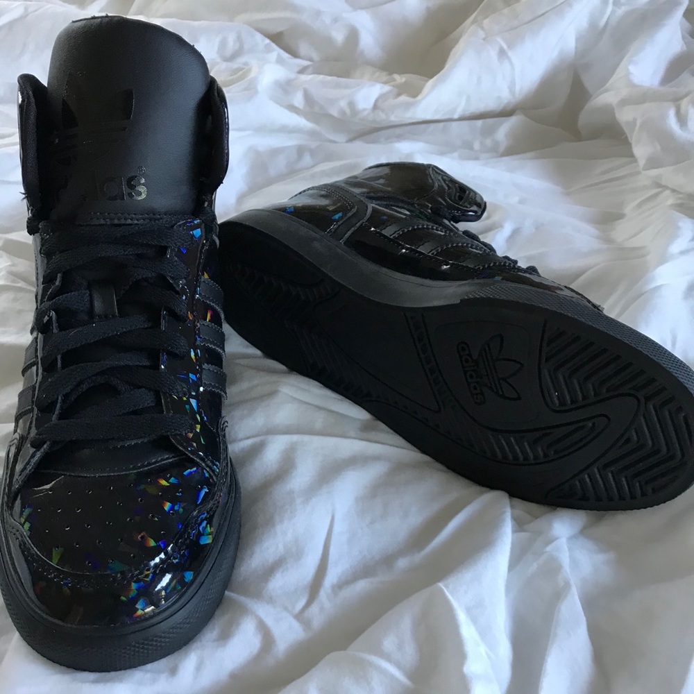 Black Adidas High Tops